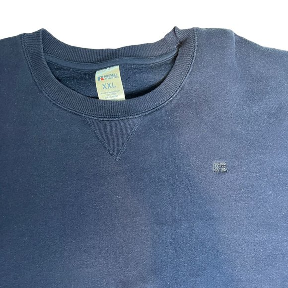 Russell Athletic Men's Crewneck‎ Pullover Navy Blue XXL - Picture 2 of 5